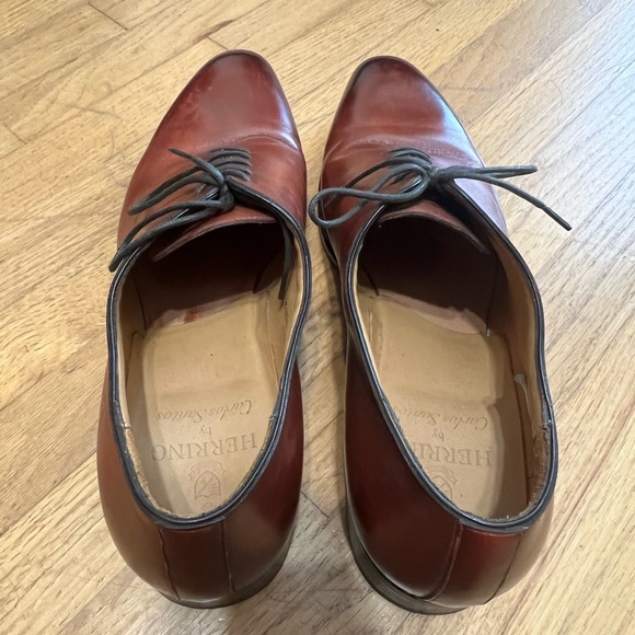 Thomas Bird Wholcut Oxford Chestnut Shoes - Picture 6 of 7